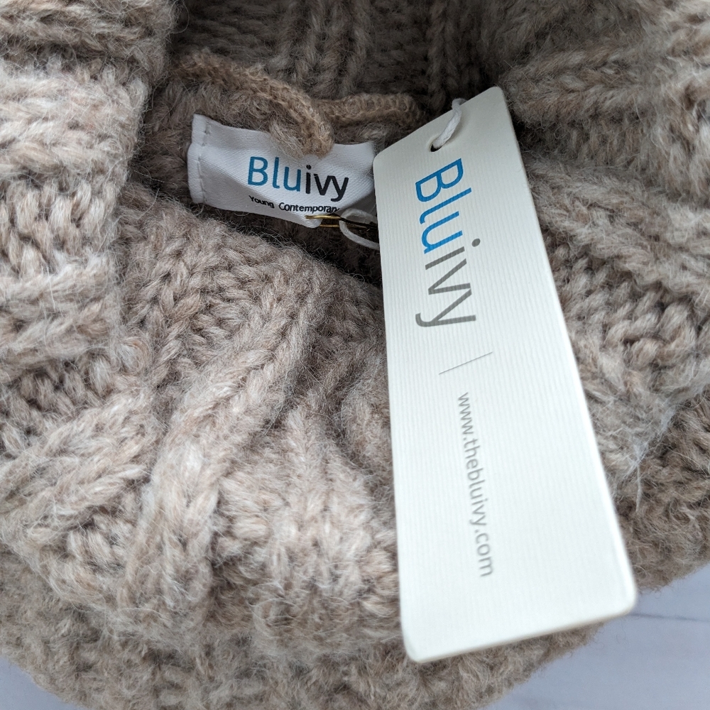 Bluivy • Turtleneck Sweater Dress - Picture 6 of 7